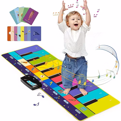 Piano lekmatta med inspelningsfunktion
