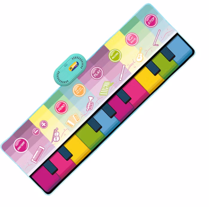 Piano lekmatta med inspelningsfunktion