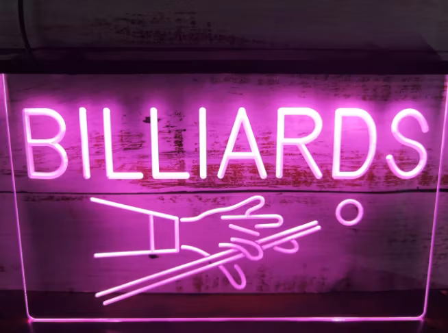 Biljard LED NEON LJUS SKYLT LIGHT SIGN NR