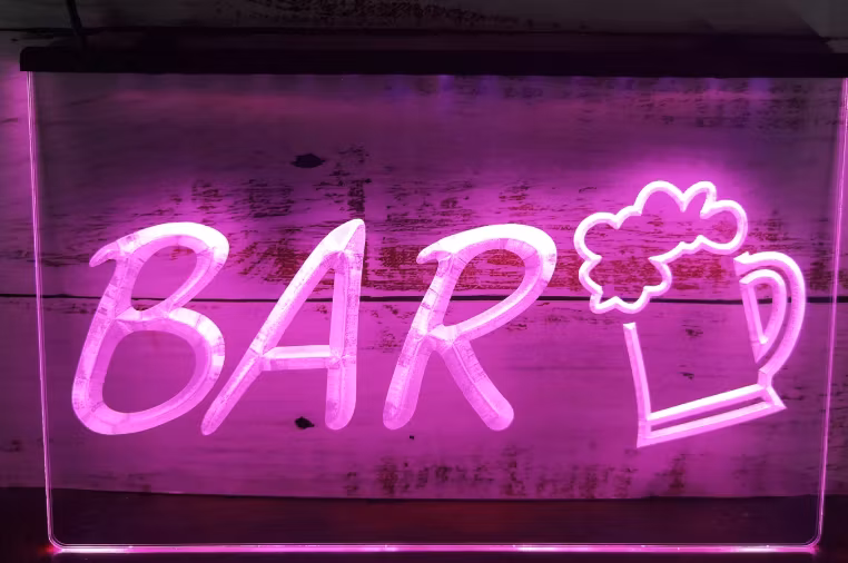 BAR NEON LJUS SKYLT LIGHT SIGN NR