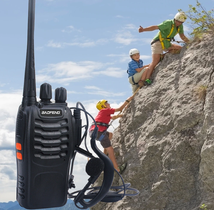2-Pack Baofeng Walkie Takie BF-888S UHF 400-470MHz Amatörradio 888s VOX radio