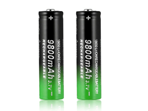2 st 18650 Li-ion Batterier 9800mAh 3.7V – Uppladdningsbara & Högkvalitativa