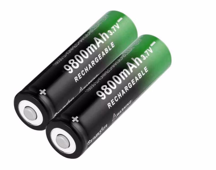 2 st 18650 Li-ion Batterier 9800mAh 3.7V – Uppladdningsbara & Högkvalitativa