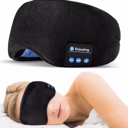 Bluetooth Pannband med Hörlurar – Sovhörlurar för Träning & Avkoppling