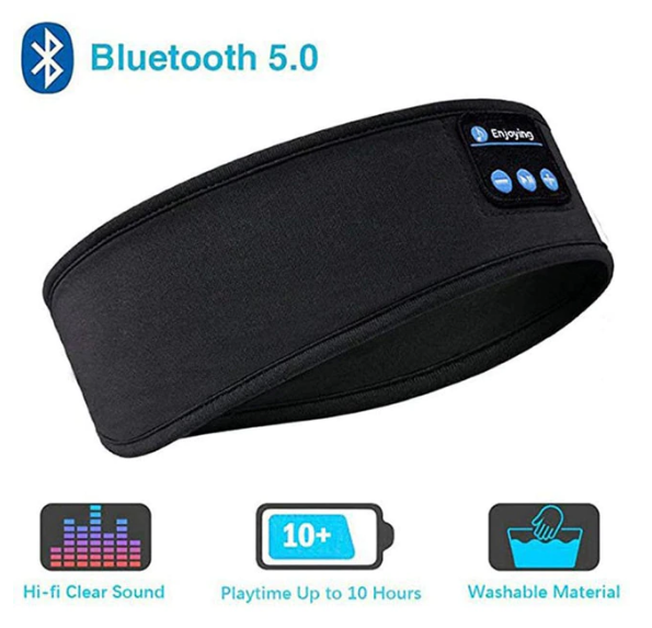 Bluetooth Pannband med Hörlurar – Sovhörlurar för Träning & Avkoppling