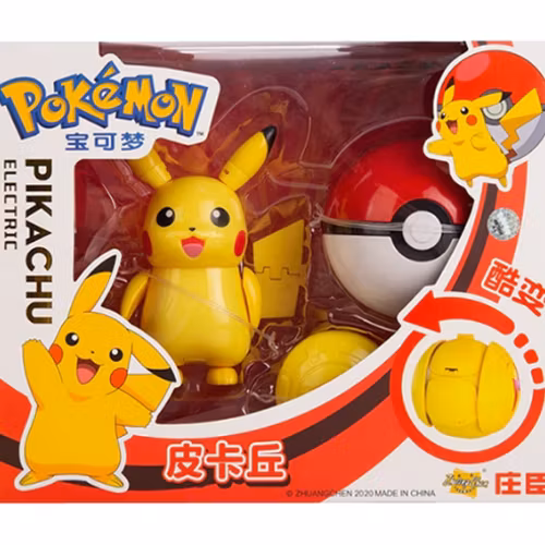 Pokemon Figurer Toy Anime Pikachu Charizard Greninja Pocket Monster Figur Pokeball Model Gift - Med Box