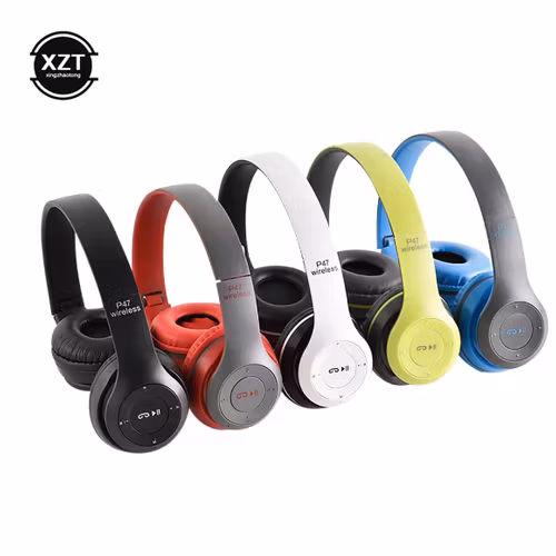 Kompakt Trådlösa Bluetooth-hörlurar headset med mic för Iphone och Android