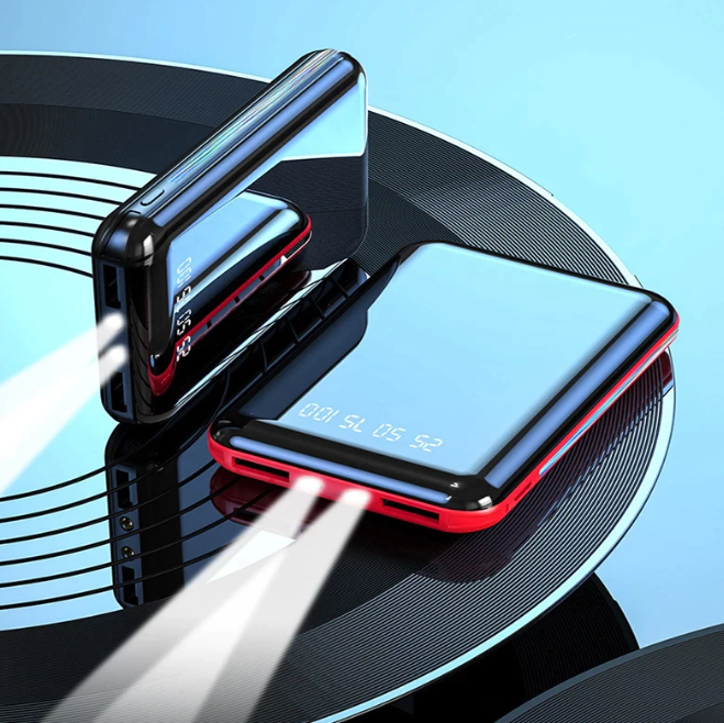 Kraftfull & Kompakt: Smart Powerbank 20 000 mAh med Ficklampa
