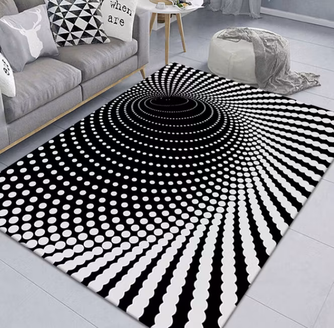 Häftig 3D Illusions Matta