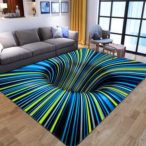 Häftig 3D Illusions Matta