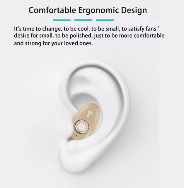 Mini Invisible Ture trådlös hörlurar Brusreducerande Bluetooth-hörlurar Handsfree TWS
