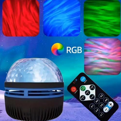 Galaxy lampa - Stjärnprojektor med Bluetooth Högtalare Multifärg