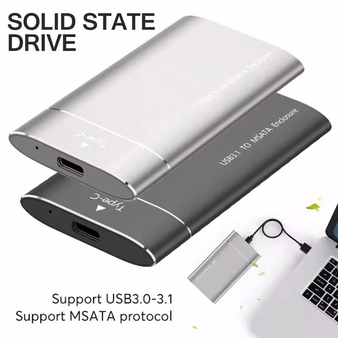 Lenovo External SDD Hårddisk USB 3.1 Type-C 2TB Bärbar Expansion Upgrade High Speed Hårddisklagringsenheter