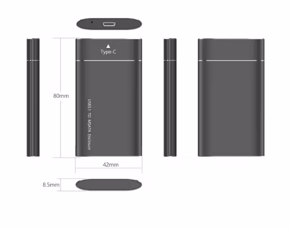 Lenovo External SDD Hårddisk USB 3.1 Type-C 2TB Bärbar Expansion Upgrade High Speed Hårddisklagringsenheter