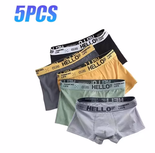 5-pack sexiga sportboxer shorts för män