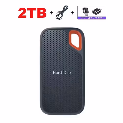 2 TB bärbar mobil hårddisk E60 USB 3.1 HD Extern