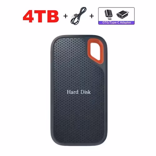 4 TB bärbar mobil hårddisk E60 USB 3.1 HD Extern