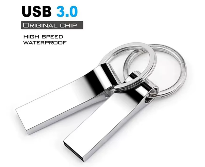 1TB/2TB USB-minne Metall USB Flash Disk Pendrive Flashminne Stick USB3.0 Qxuan-g - Silver