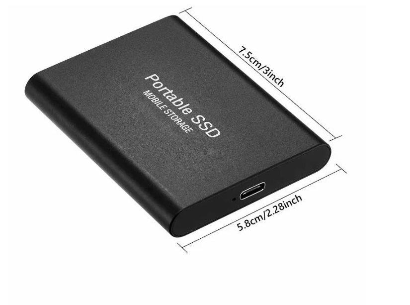 SSD 4TB USB/Typ-C-gränssnitt Extern Hårddisk (refurbished)