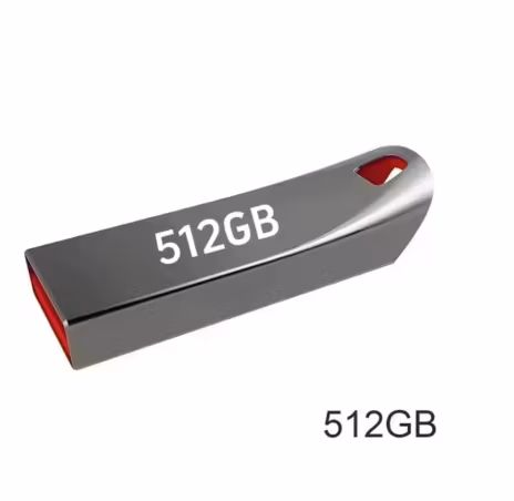 USB-minne i metall – 512 GB / 1 TB – USB 3.0 – Grå & Silver