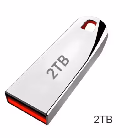 USB-minne i metall – 512 GB / 1 TB – USB 3.0 – Grå & Silver