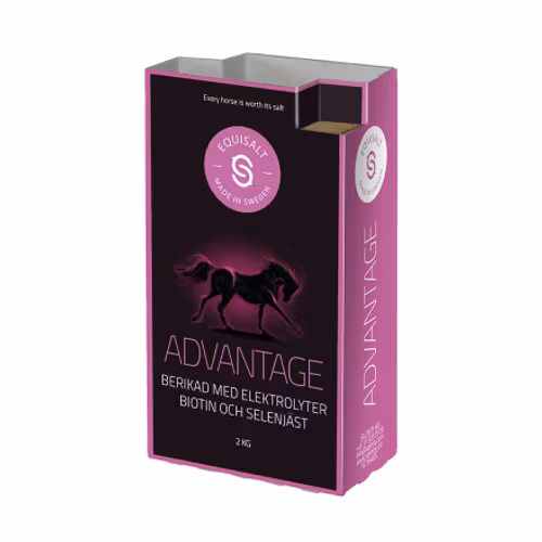 Equisalt Advantage 2 kg-  med elektrolyter, biotin, E-vitamin och selenjäst
