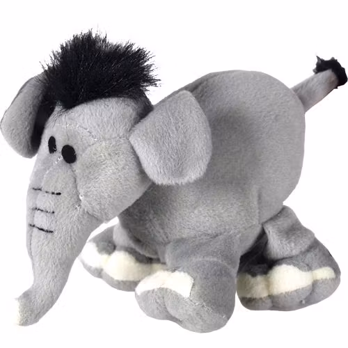Plyschdjur Elefant med pip 16 cm