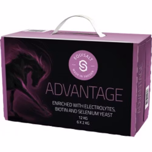 Equisalt Advantage  6*2 kg-  med elektrolyter, biotin, E-vitamin och selenjäst