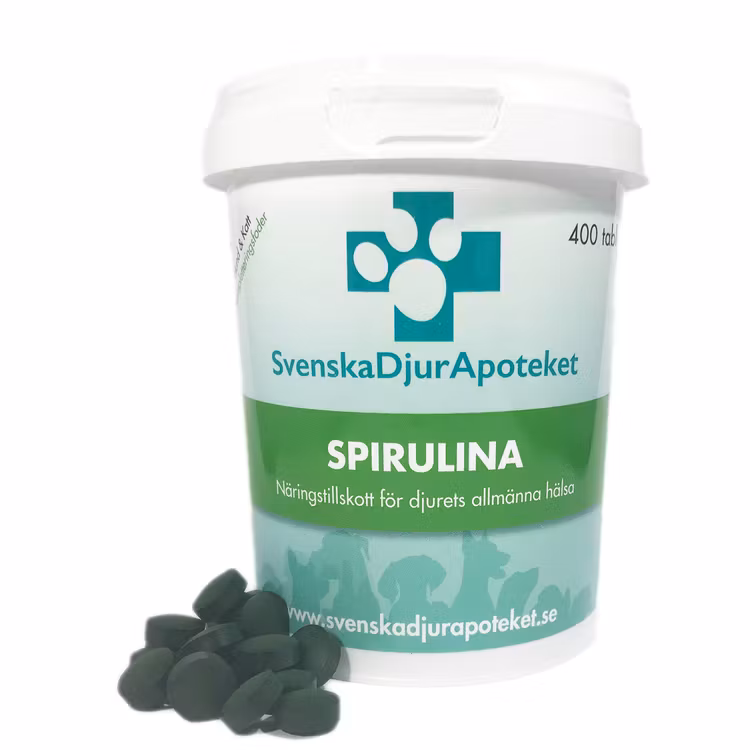 UTGÅTT Svenska DjurApotekets Spirulina 400 tabl