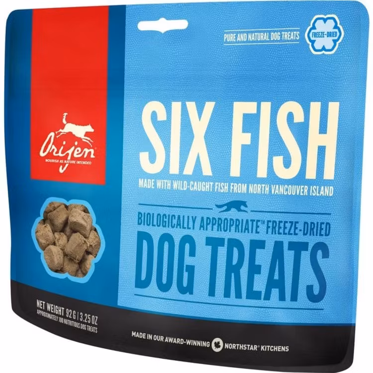 Orijen Dog Treats Six Fish/Fisk - Frystorkat Hundgodis 42,5 gram
