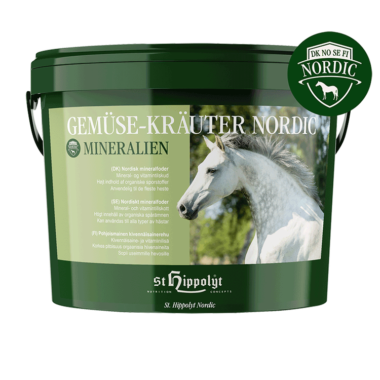 St Hippolyt Gemüse-Kräuter-Mineralien Nordic 10 kg-  nordiskt mineralfoder