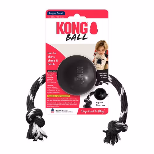KONG Extreme Ball med rep 19cm