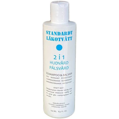 STANDARDT LÄKOTVÄTT - återfettande klorhexidinschampo  250 ml