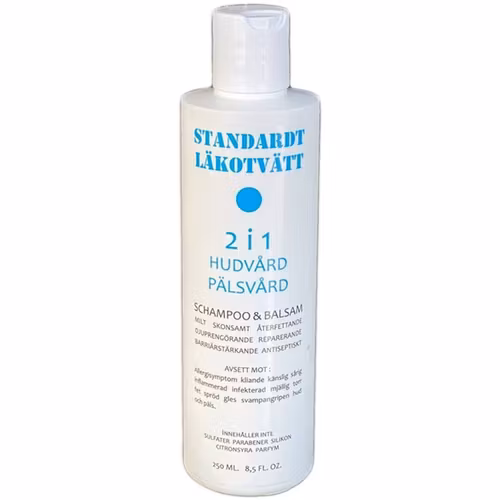 STANDARDT LÄKOTVÄTT - återfettande klorhexidinschampo  250 ml