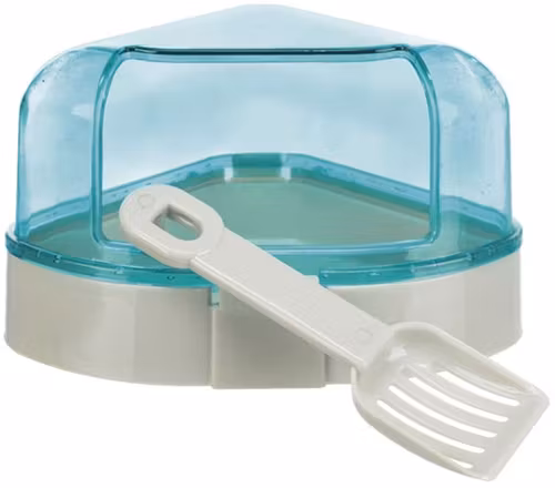 Hörntoalett Hamster de Luxe med spade