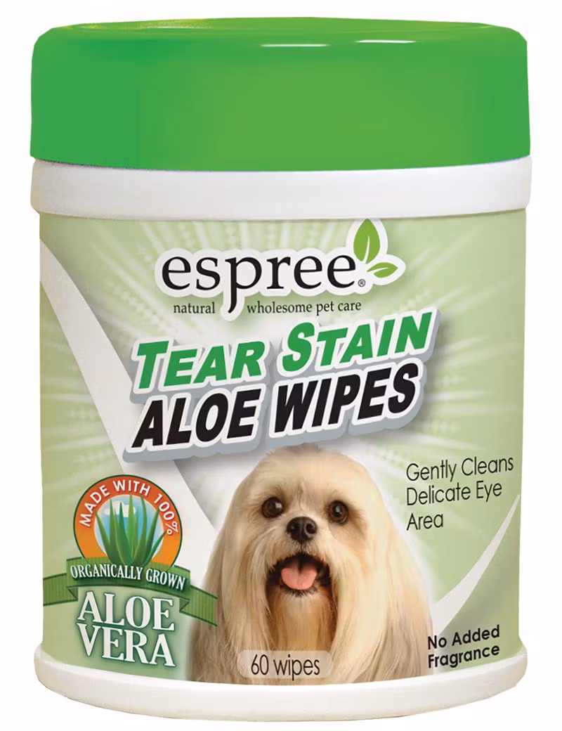 Espree Tear Stain Aloe Wipes . missfärgningar i pälsen 60 st