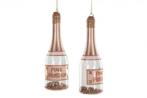 PROSECCOFLASKA - GLAS - ROSA - 2-PACK - 13 CM