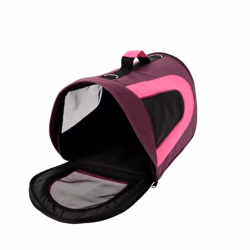 Bärväska/ Transportväska  Snobben för max 7 kg 46x26x27cm, rosa,grå el svart