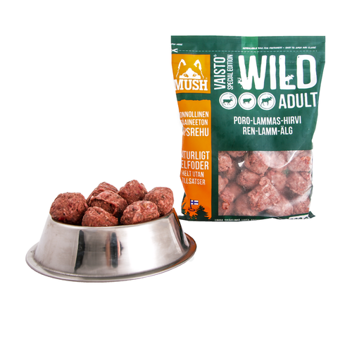 MUSH Vaisto® Wild Fryst helfoder (ren-lamm-älg) SKICKAS EJ!