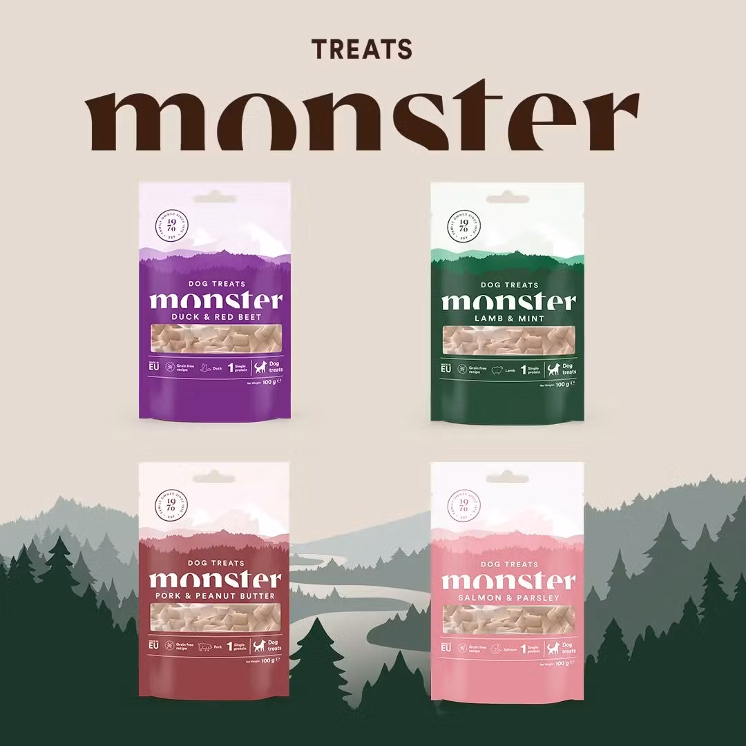 Monster Dog Treats All Breed Salmon & Parsley - lax & persilja 100 gr