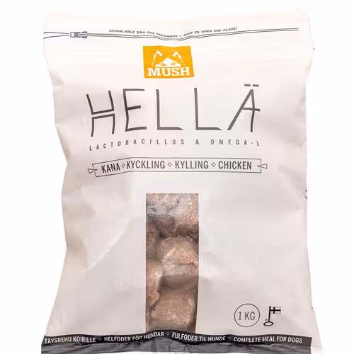 MUSH Hellä® Kyckling- Fryst helfoder SKICKAS EJ!