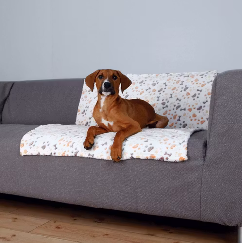 Filt Lingo, fleece 150 x 100 cm vit/beige
