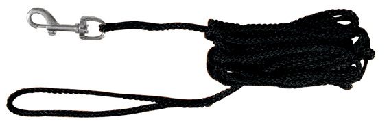 Spårlina, nylon, röd & svart 5 m x 5 mm