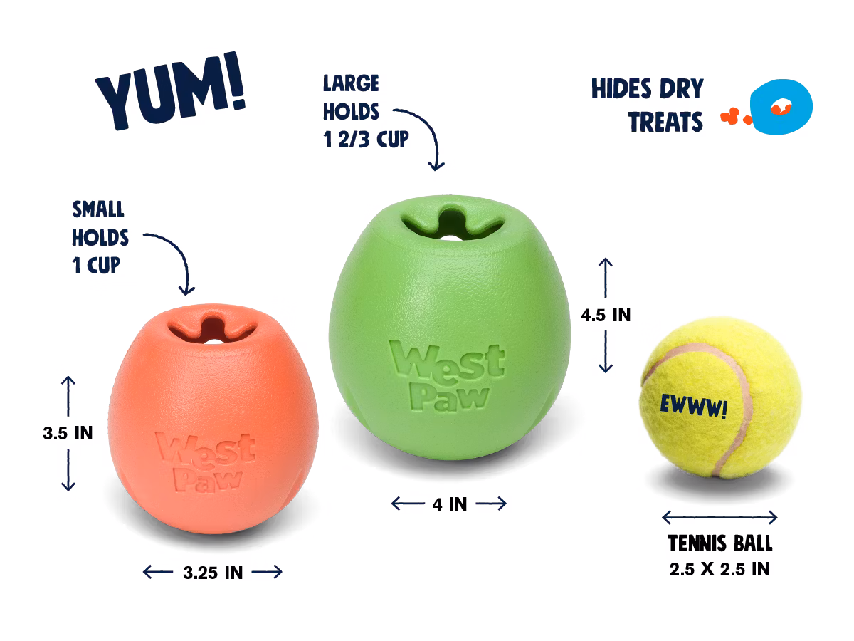 West Paw Echo Rumbl , Zogoflex S 9 cm & L 10 cm