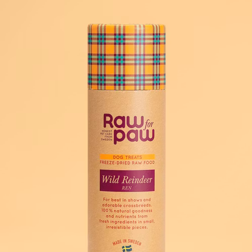 Raw for Paw Wild Reindeer- Ren Frystorkat hundgodis 45 gram