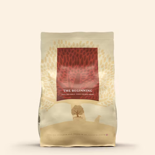 ESSENTIAL THE BEGINNING "Valp/Unghund" Small size. Spannmålsfritt, glutenfritt och utan GMO. 2,5kg, 10kg