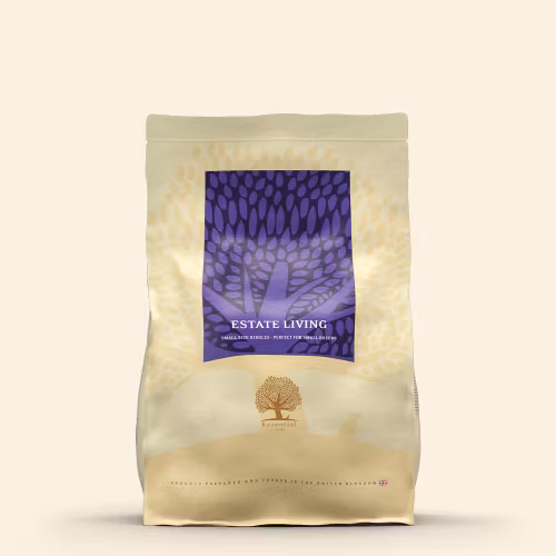 ESSENTIAL ESTATE LIVING Small size. Spannmålsfritt, glutenfritt och utan GMO. 2,5kg