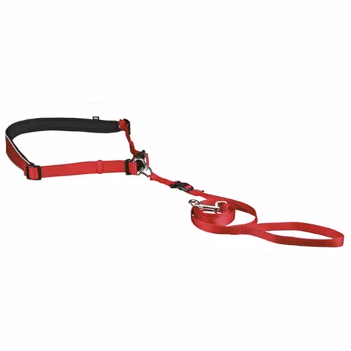 Midjebälte/HandsFreebälte  med koppel 60-130/2,5 cm Röd