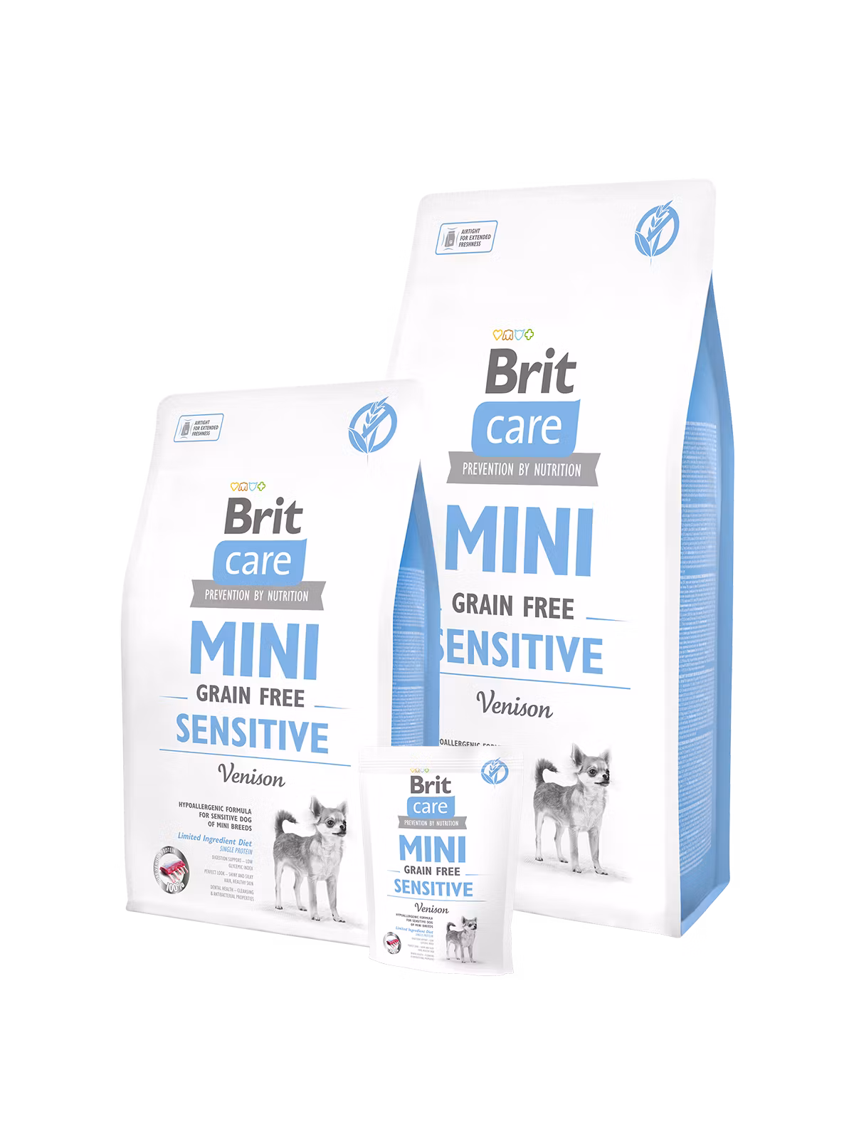 Brit Care Mini Sensitive Grain Free - Hjort, för känsliga vuxna hundar av små raser