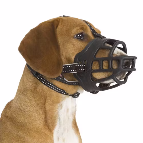 Munkorg Muzzle Flex, gummi/nylon/neopren, svart